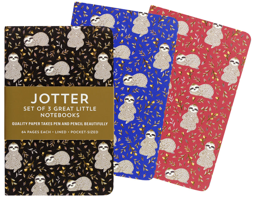 Sloth Jotter Notebooks (Set of 3)