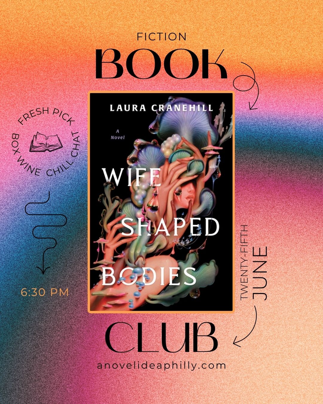 Adult Fiction Book Club: Wife Shaped Bodies June 25th 6:30pm