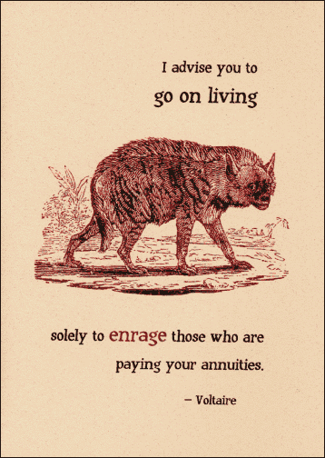 Go On Living Card