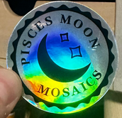 Pisces Moon Mosaics Ornaments 2 for - $25