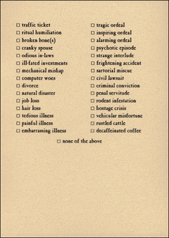 Condolences Card
