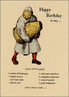 Medieval Beekeeper Card