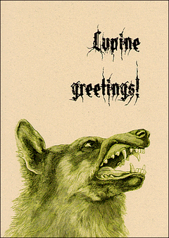 Lupine Greetings Card