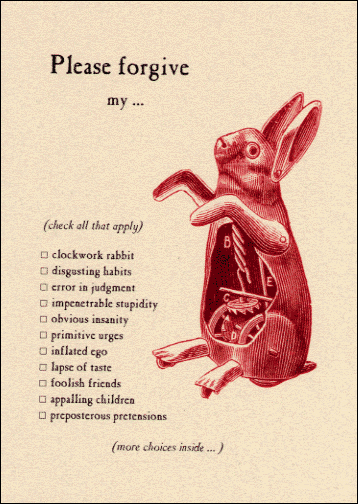 Clockwork Rabbit Card