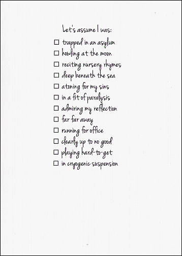 Trapped in an Asylum Card