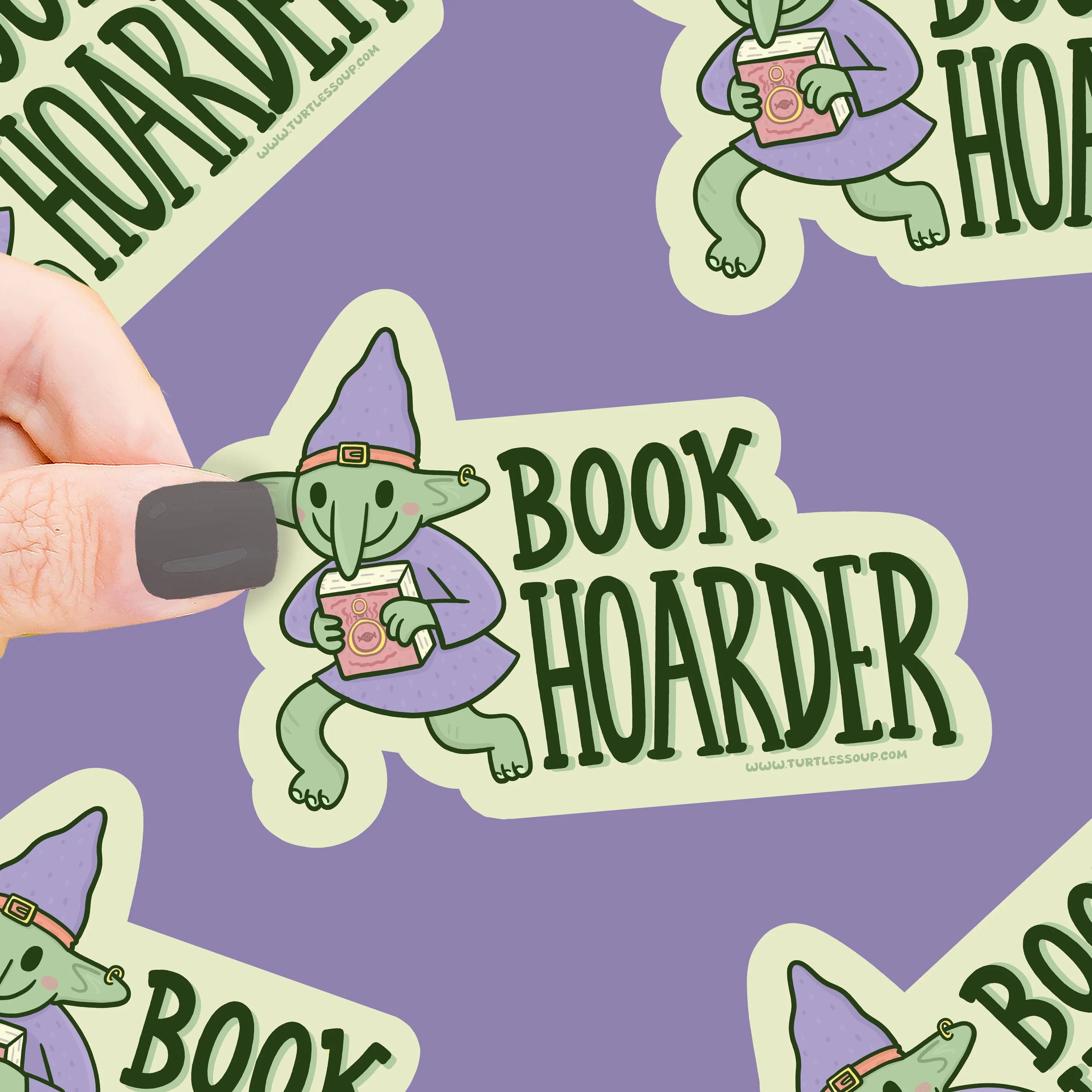 Book Hoarder Sticker