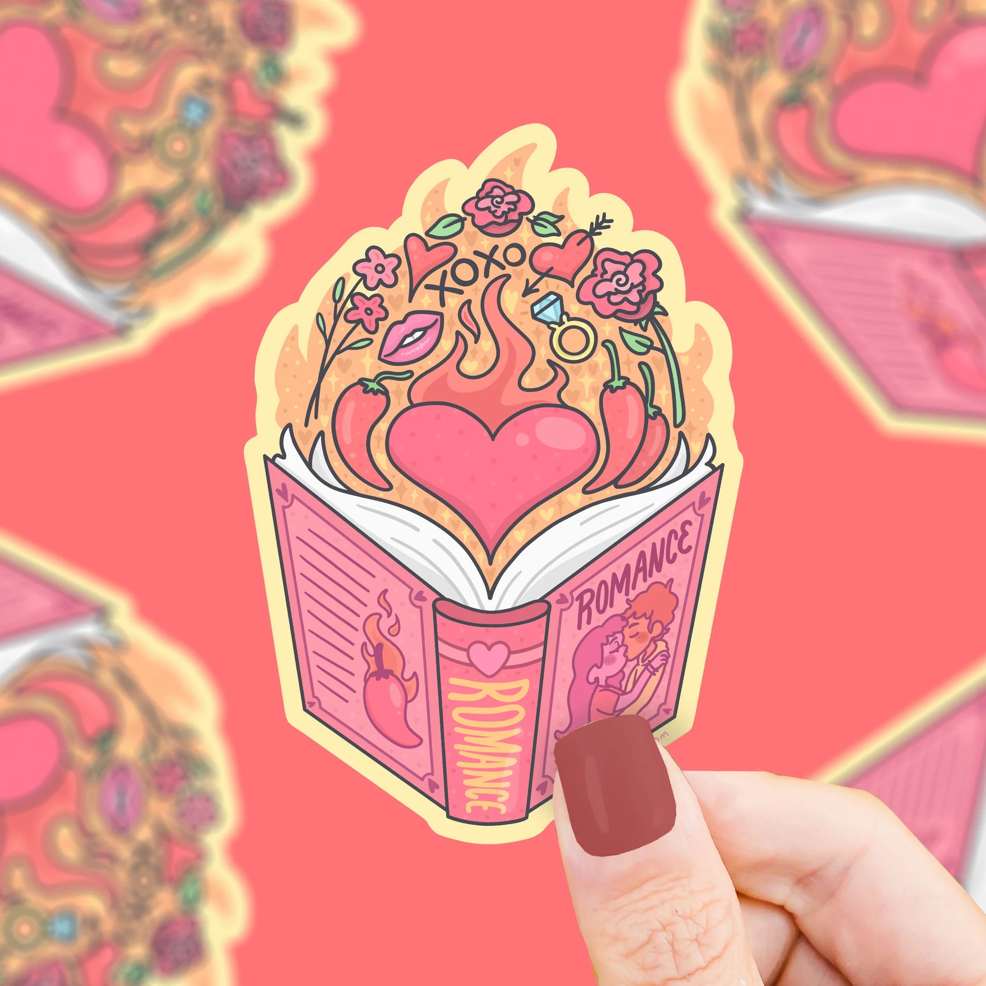 Spicy Smut Romance Book Club Vinyl Sticker