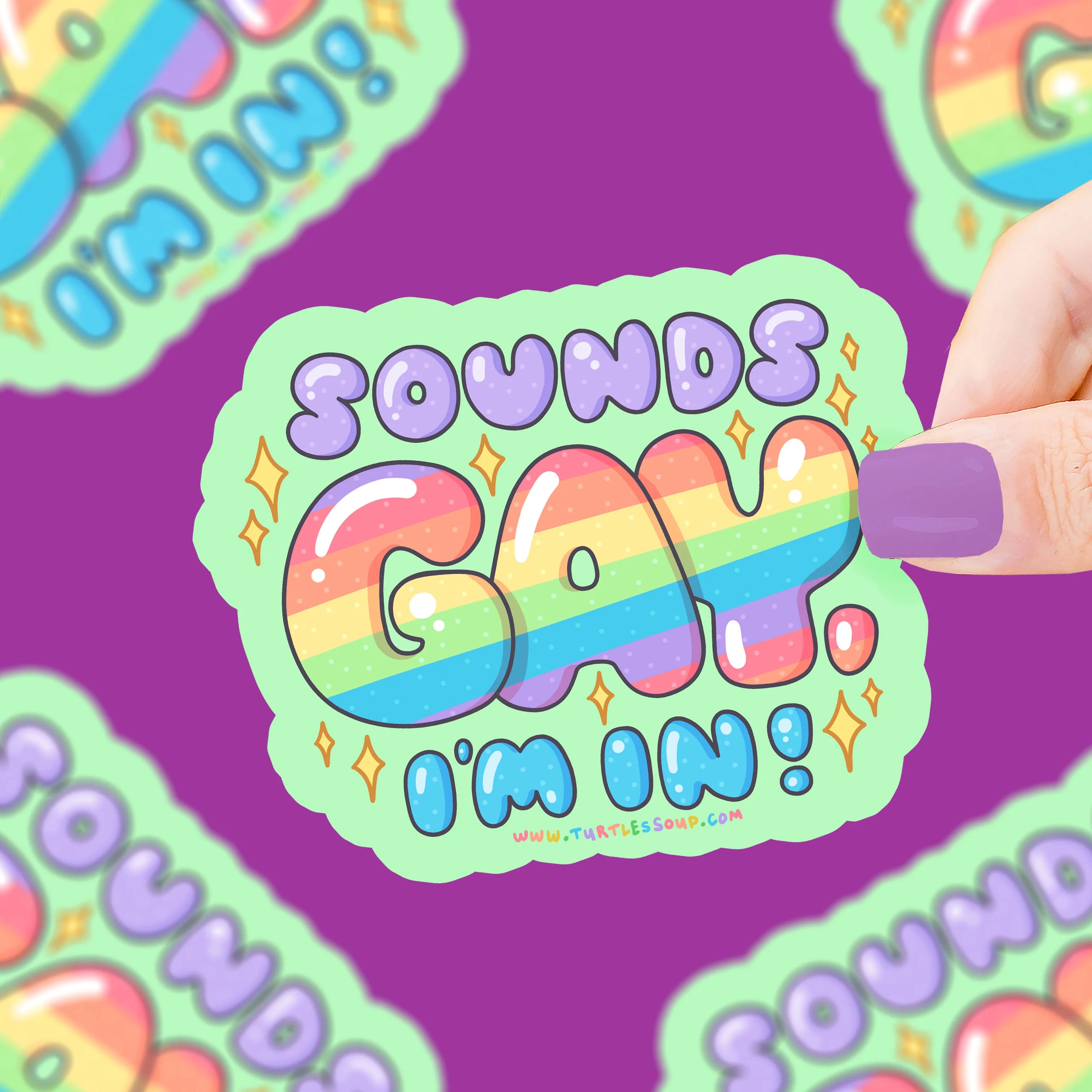 Sounds Gay Vinyl Sticker
