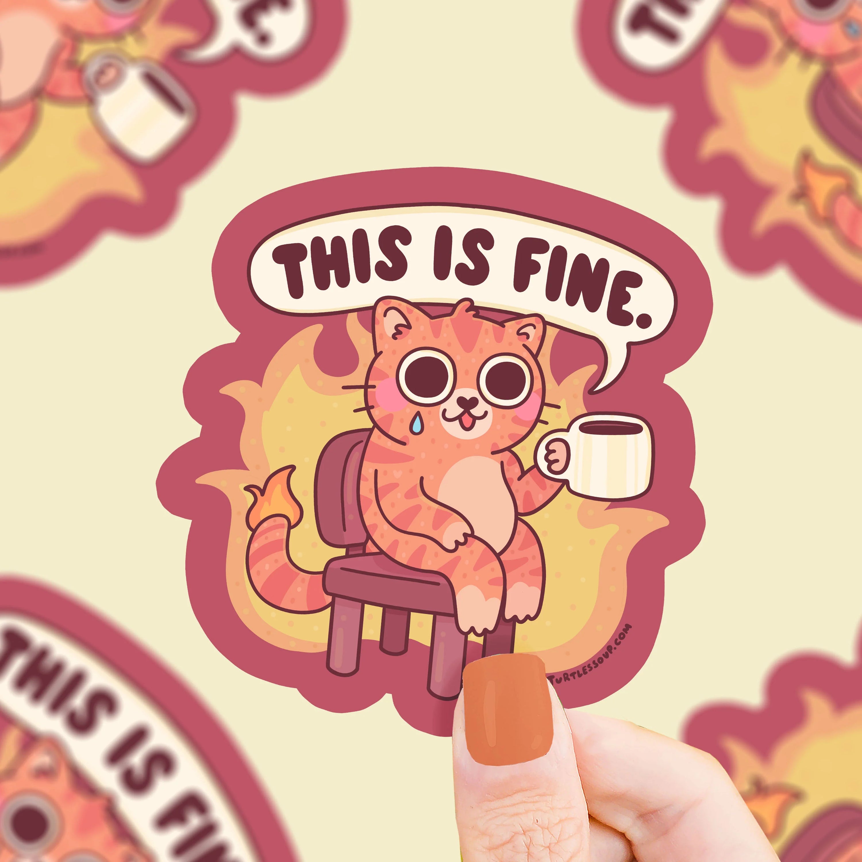 This is Fine Vinyl Sticker