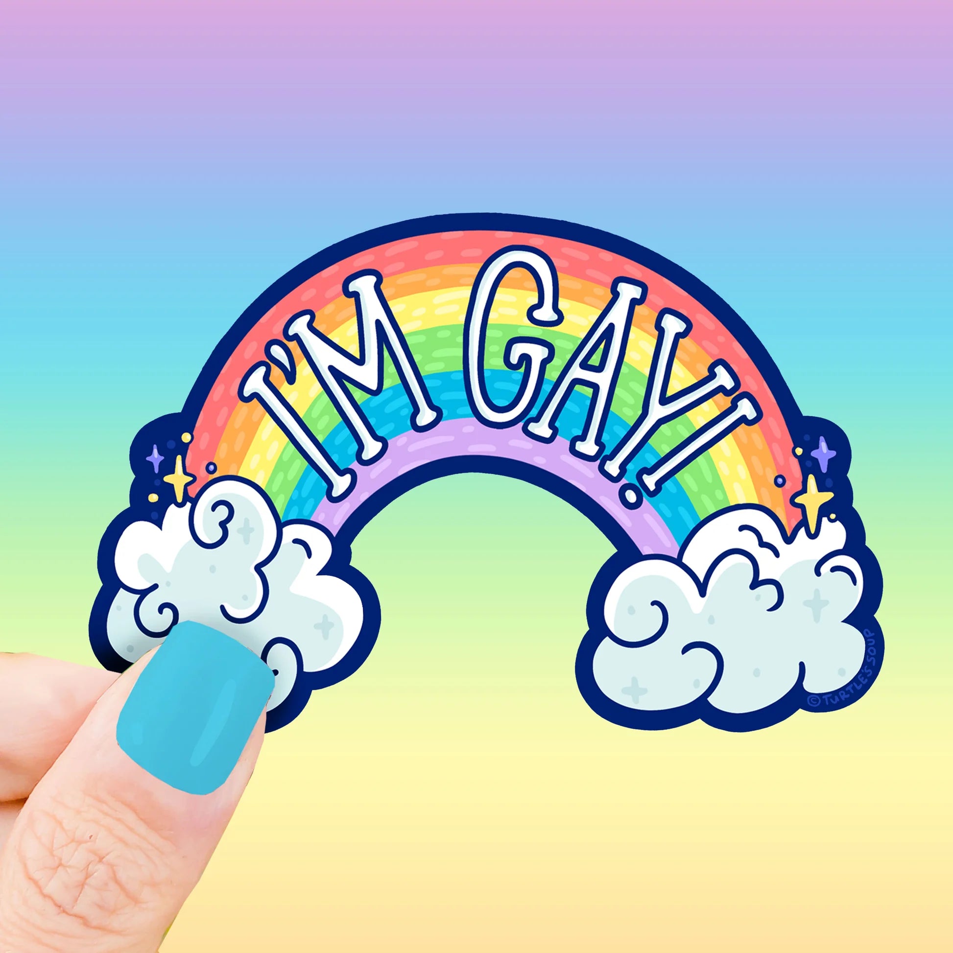 I'm Gay Rainbow Pride Sticker