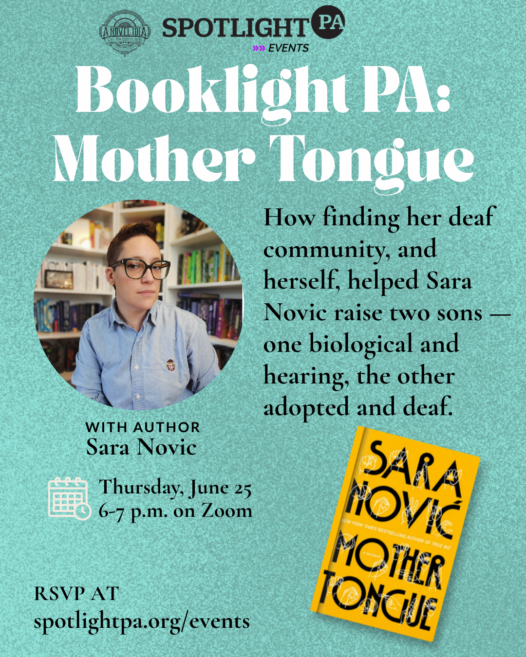 Spotlight PA Book Club: Mother Tongue June 25th 6pm