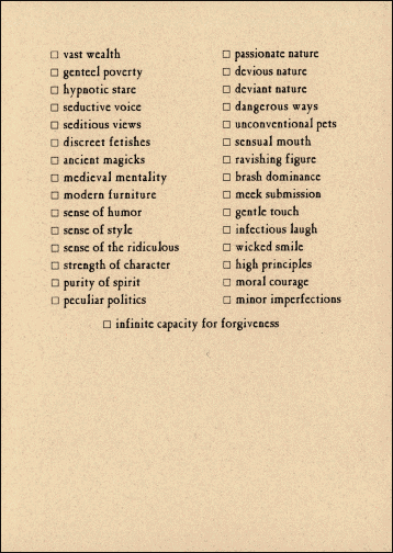 Taste in Carrion Card