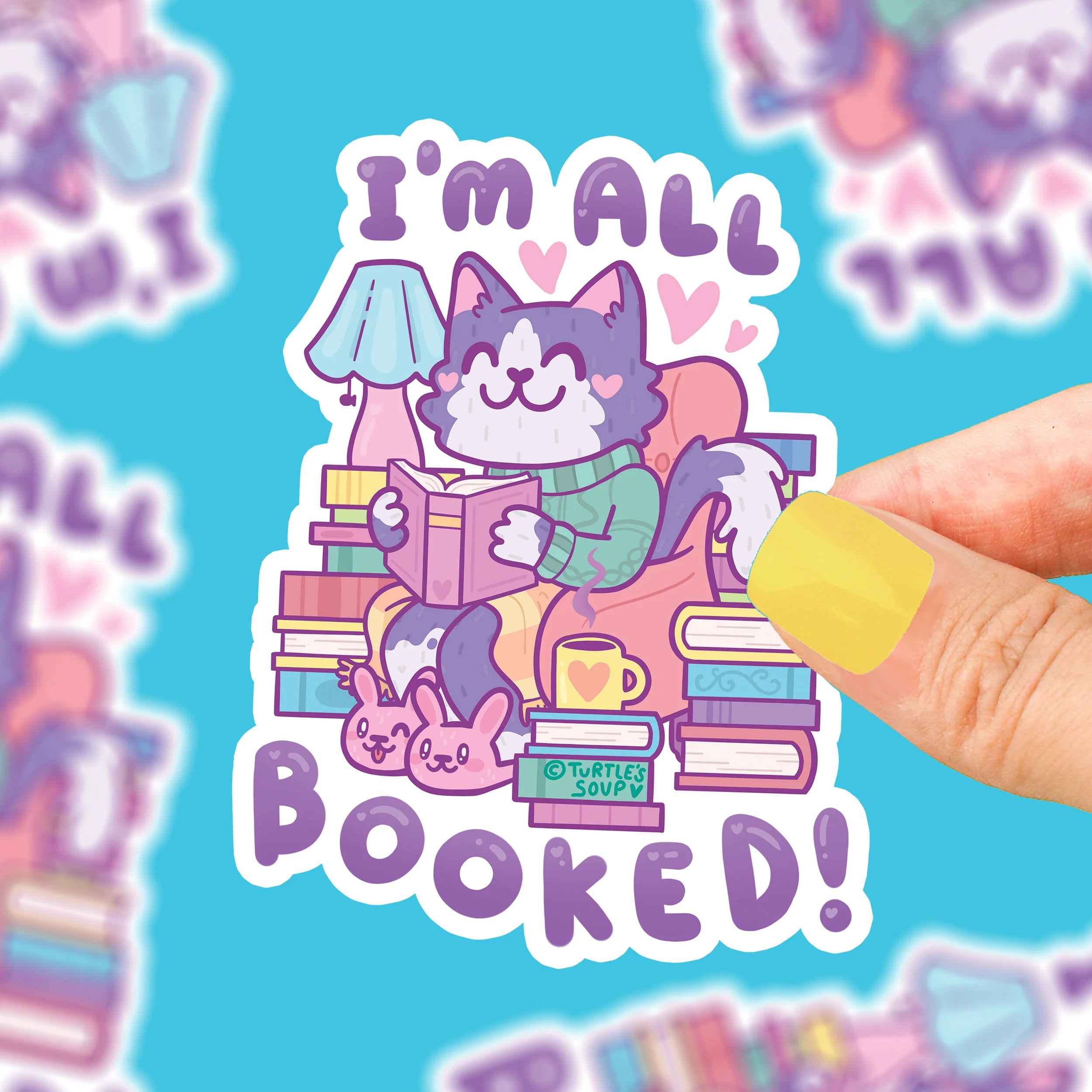 I'm All Booked Sticker