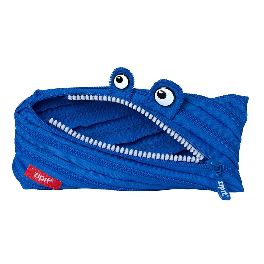 ZIPIT Monster Pencil Case, Blue Gift Pouch For Kids